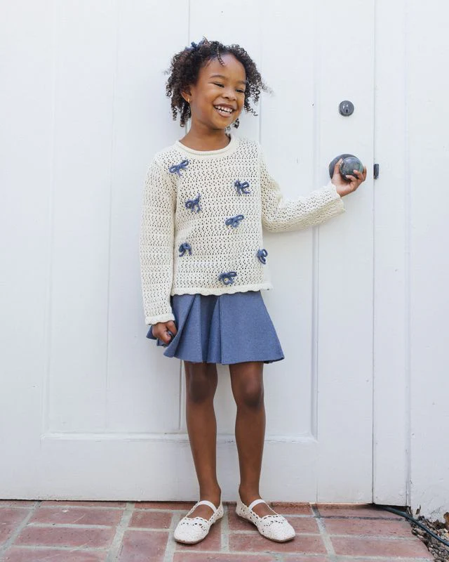 Crochet Bow Clip - Marine by Rylee + Cru - Image 29