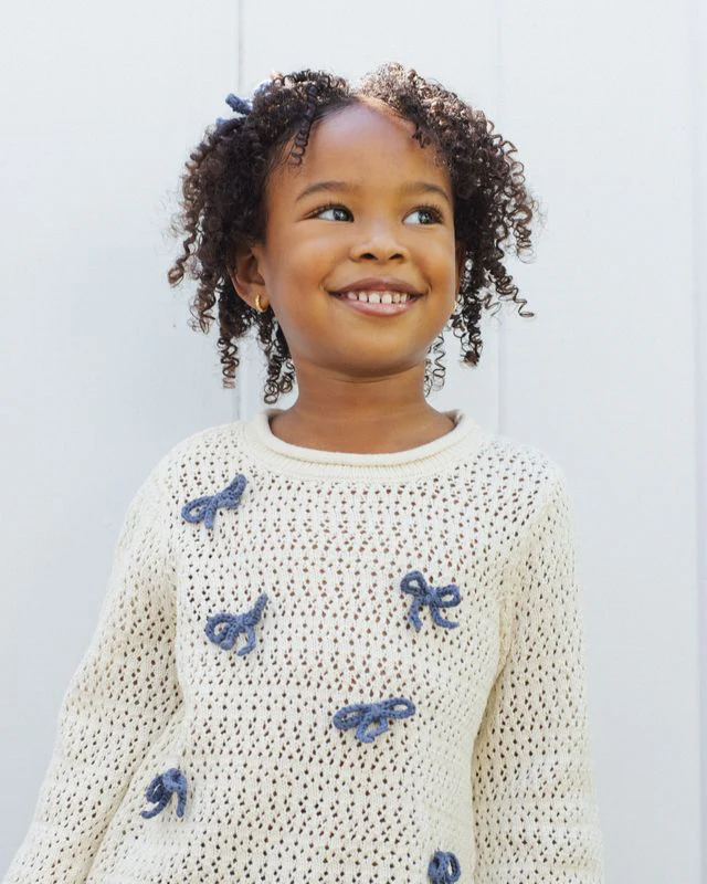 Crochet Bow Clip - Marine by Rylee + Cru - Image 30