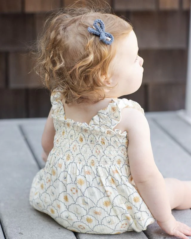 Crochet Bow Clip - Marine by Rylee + Cru - Image 36