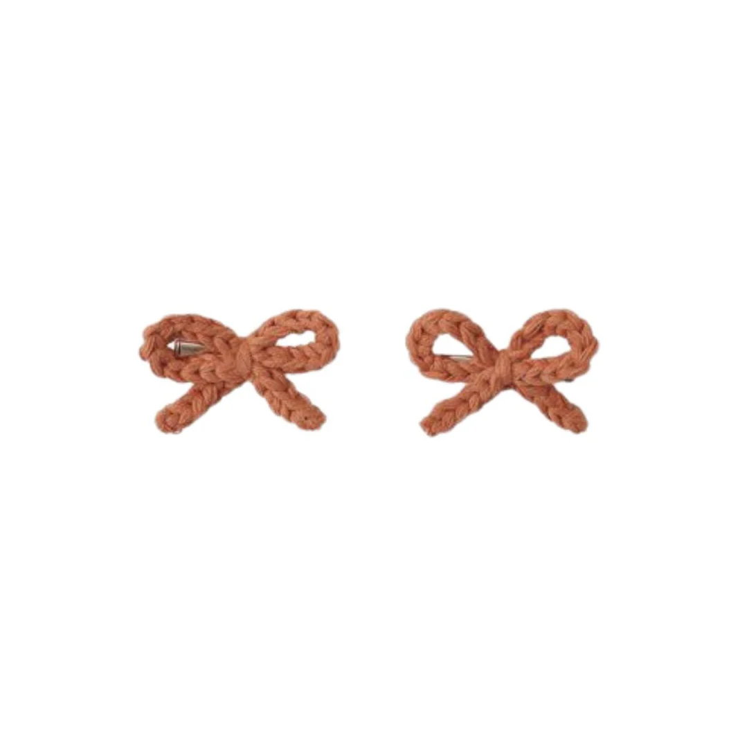 Crochet Bow Clips - Poppy by Rylee + Cru