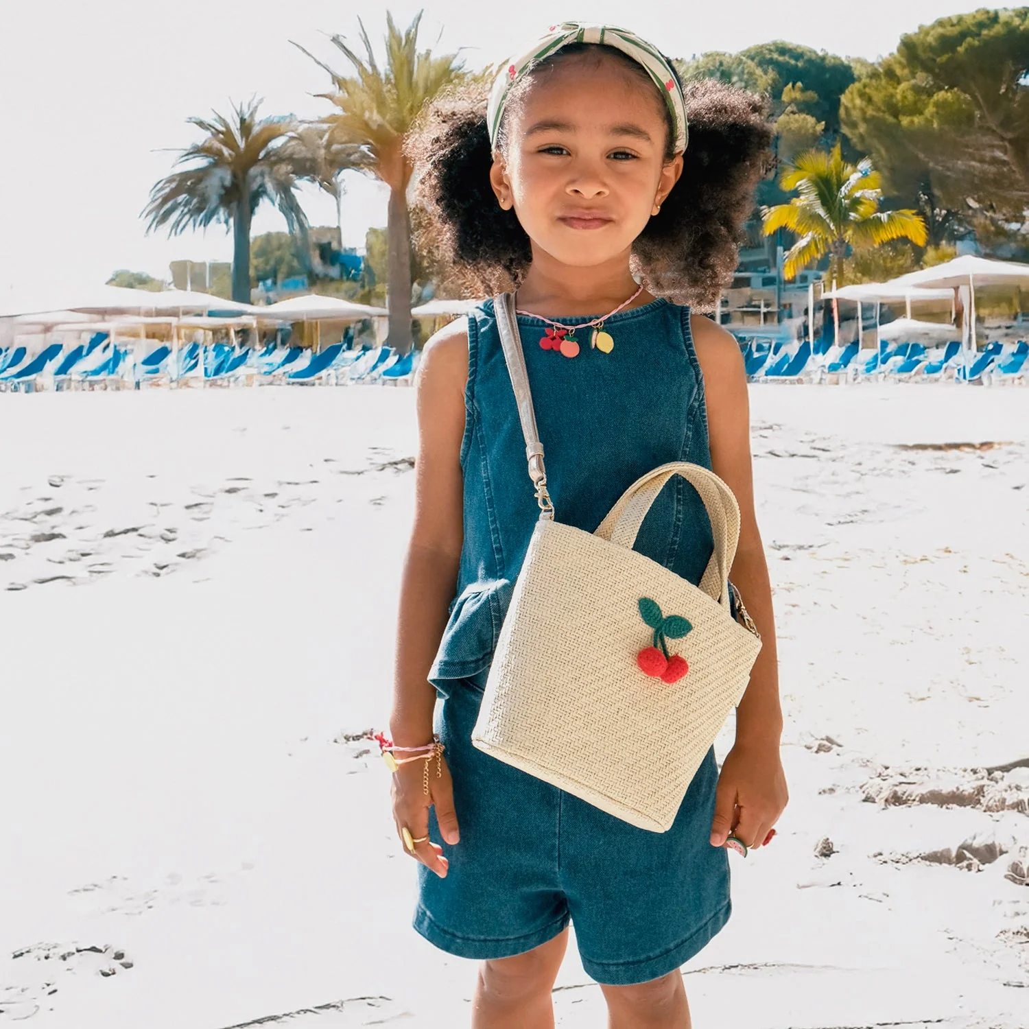 Crochet Cherry Basket Bag by Rockahula Kids - Image 3