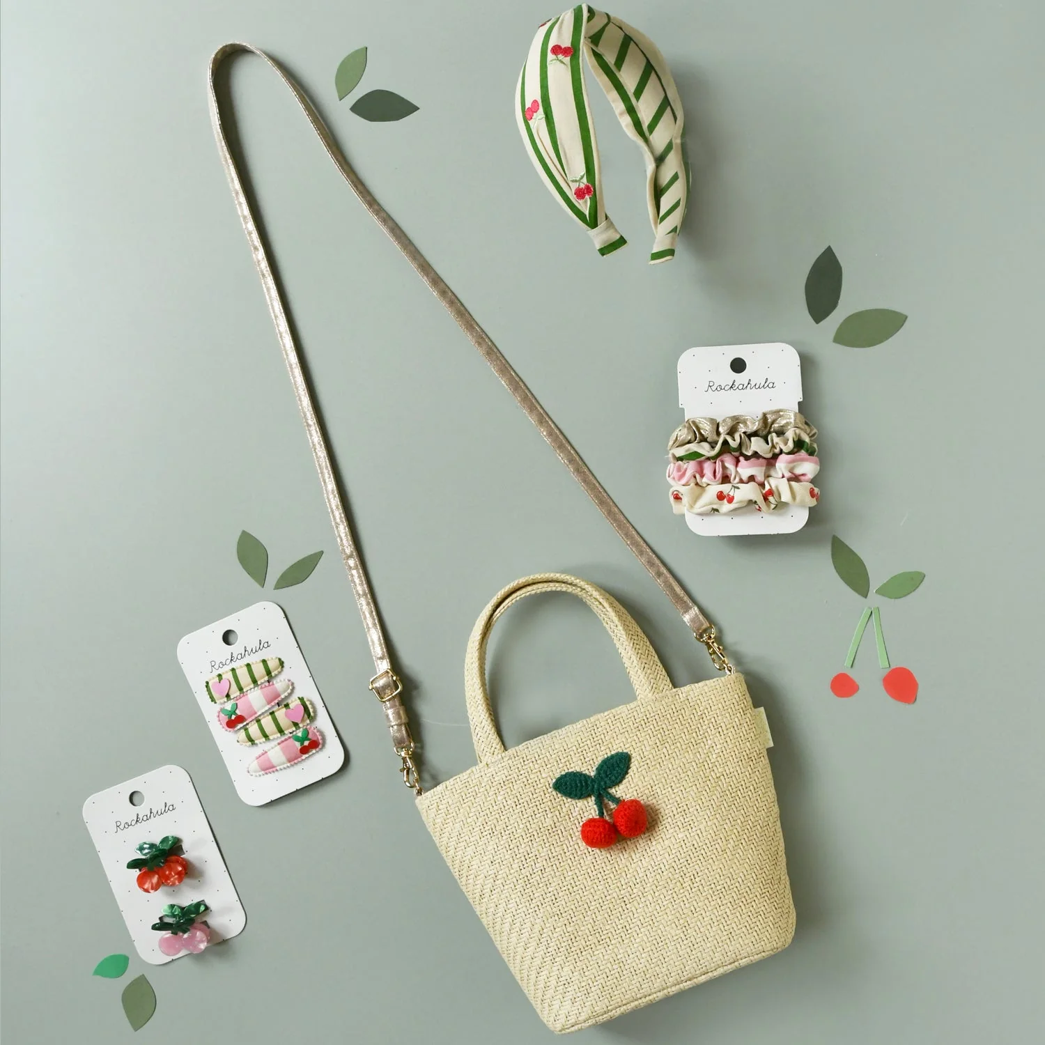 Crochet Cherry Basket Bag by Rockahula Kids - Image 5
