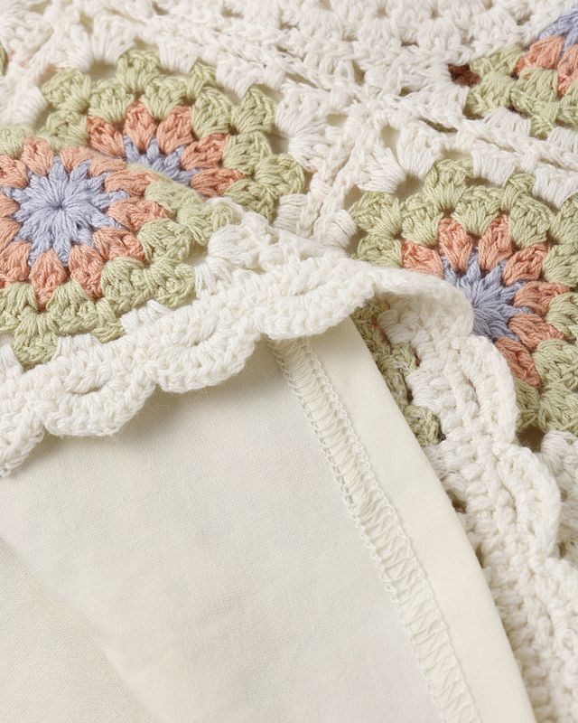 Crochet Tank Set - Citron Daisy Check by Rylee + Cru - Image 5