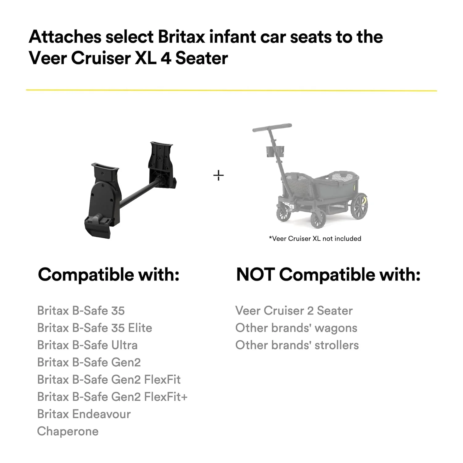 Cruiser XL Car Seat Adapter for Britax by Veer - Image 2