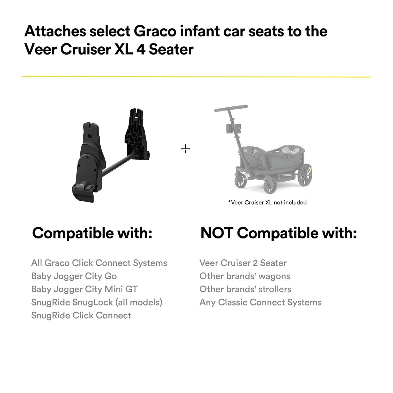 Cruiser XL Car Seat Adapter for Graco by Veer - Image 2