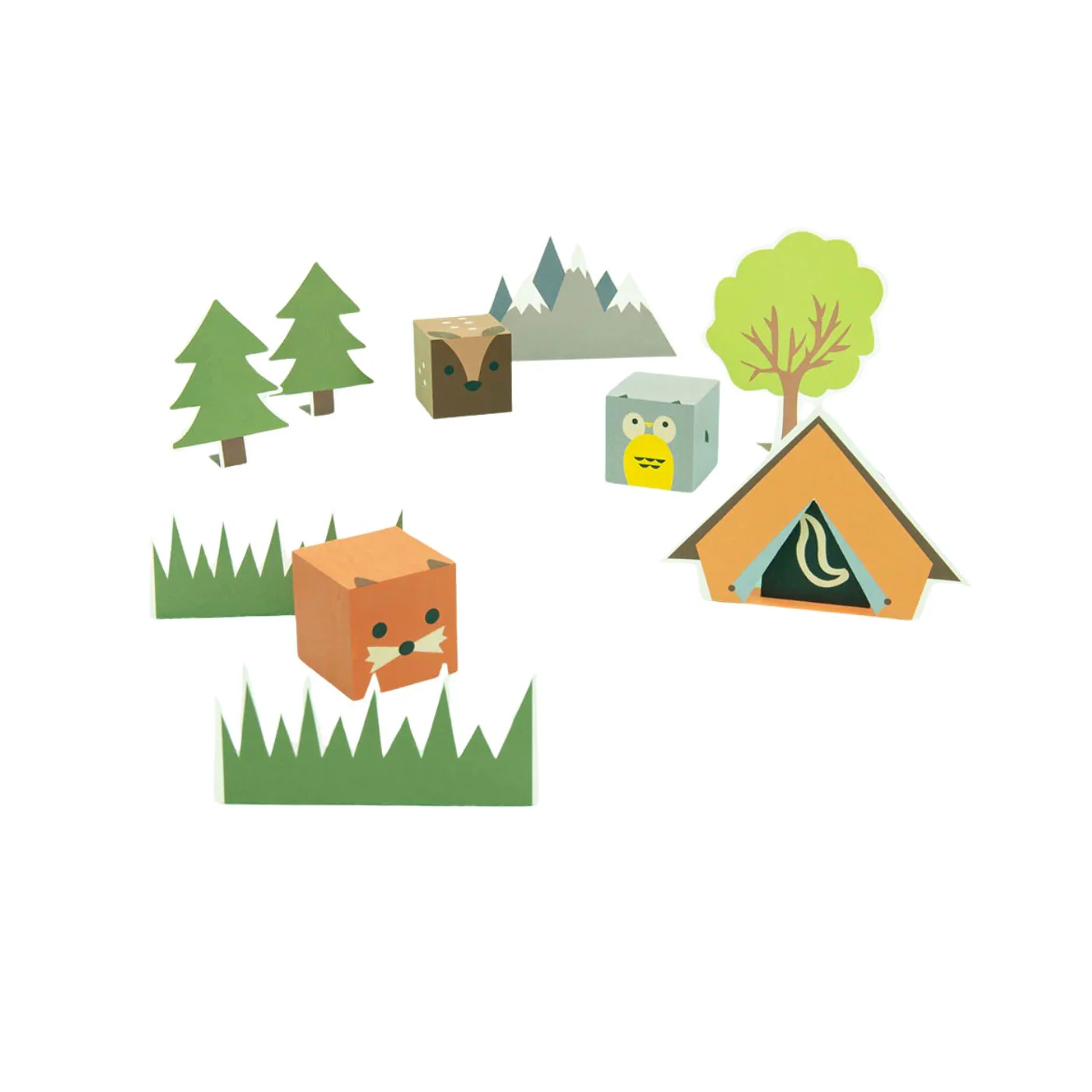 Cubelings Forest Blocks by Uncle Goose