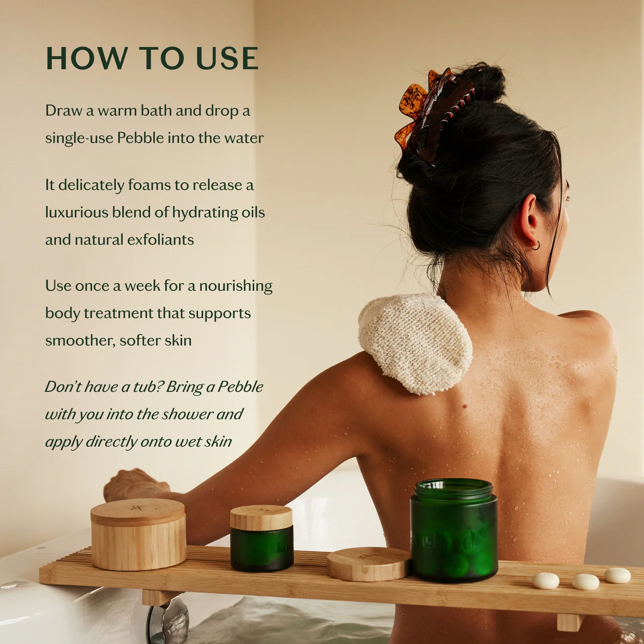 Daily Pebble | Deep Moisturizing Solid Bath & Shower Oil by Kate McLeod - Image 5