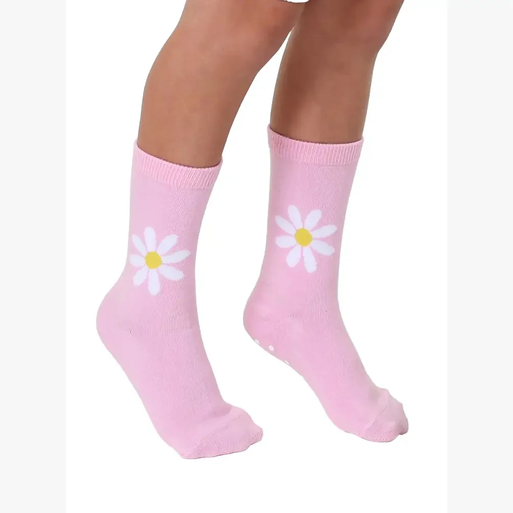 Daisy Flower 3D Packaged Kids Crew Socks by Living Royal - Image 2
