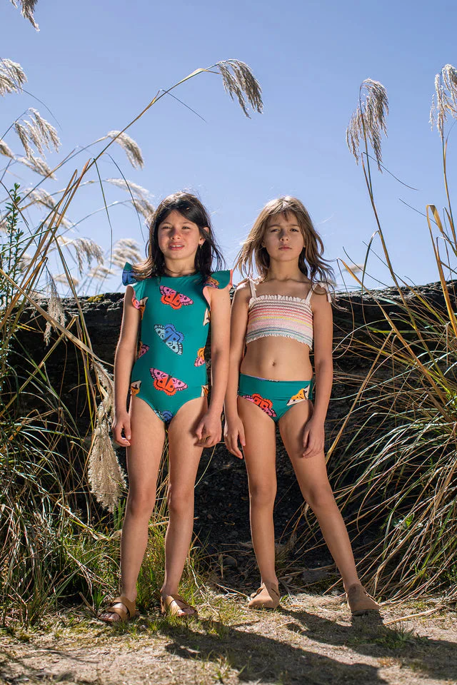 Dayana One Piece Swimsuit - Rainbow Moths by Pepita & Me - Image 2