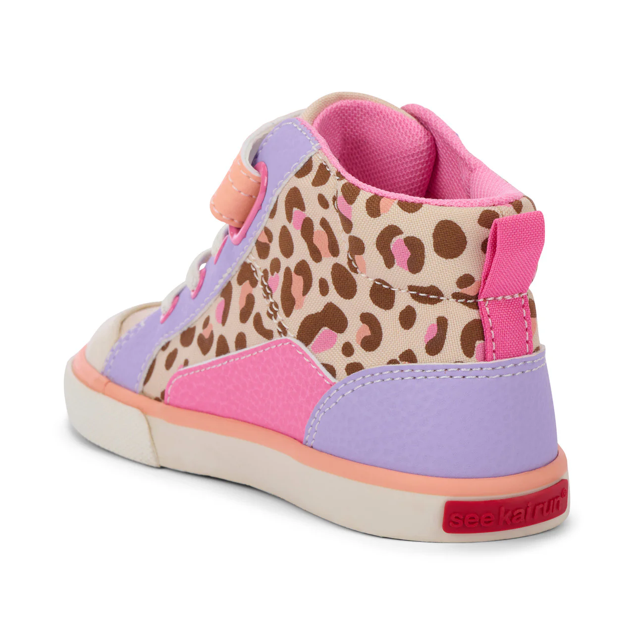 Dayton Sneakers - Oatmeal/Leopard by See Kai Run - Image 2