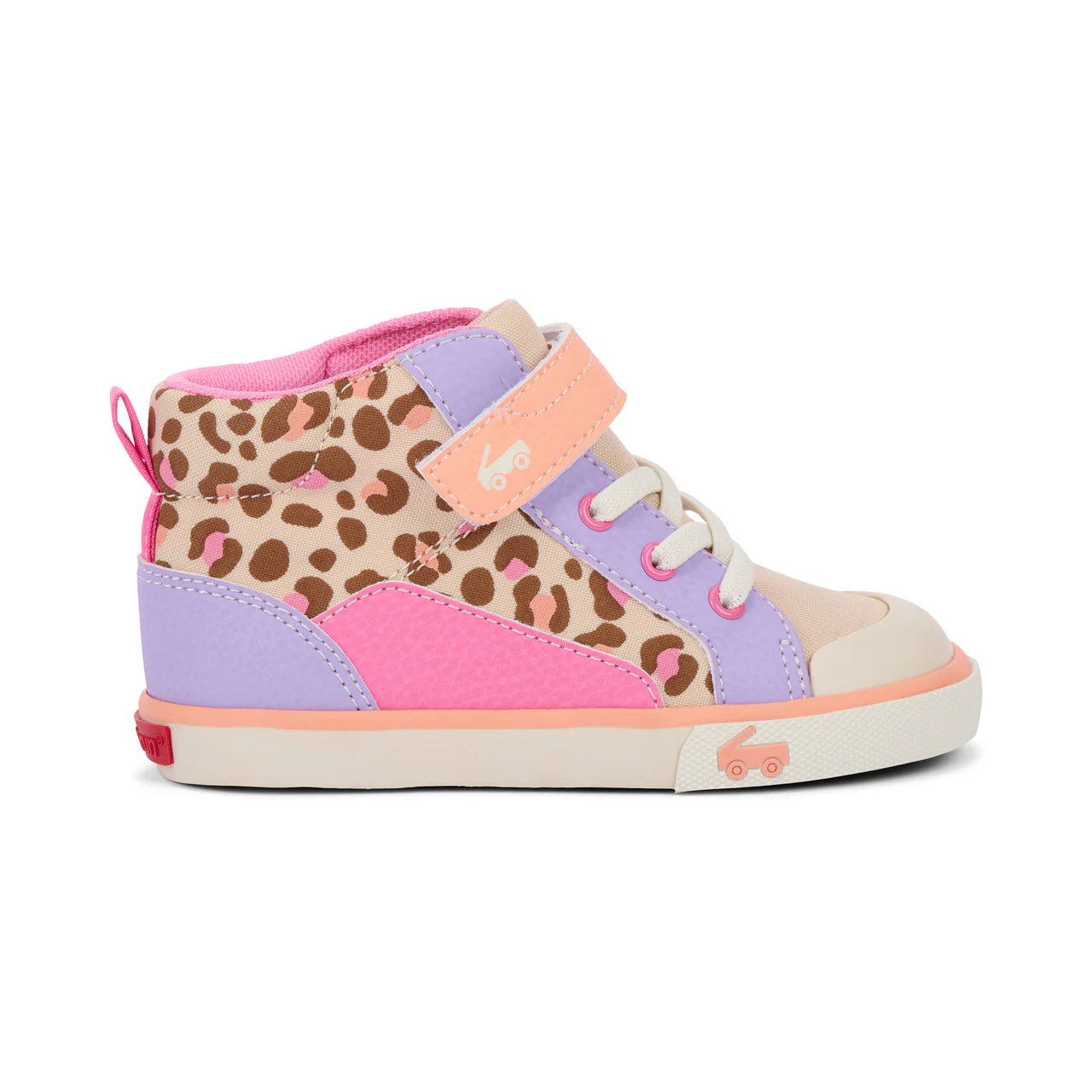 Dayton Sneakers - Oatmeal/Leopard by See Kai Run - Image 3