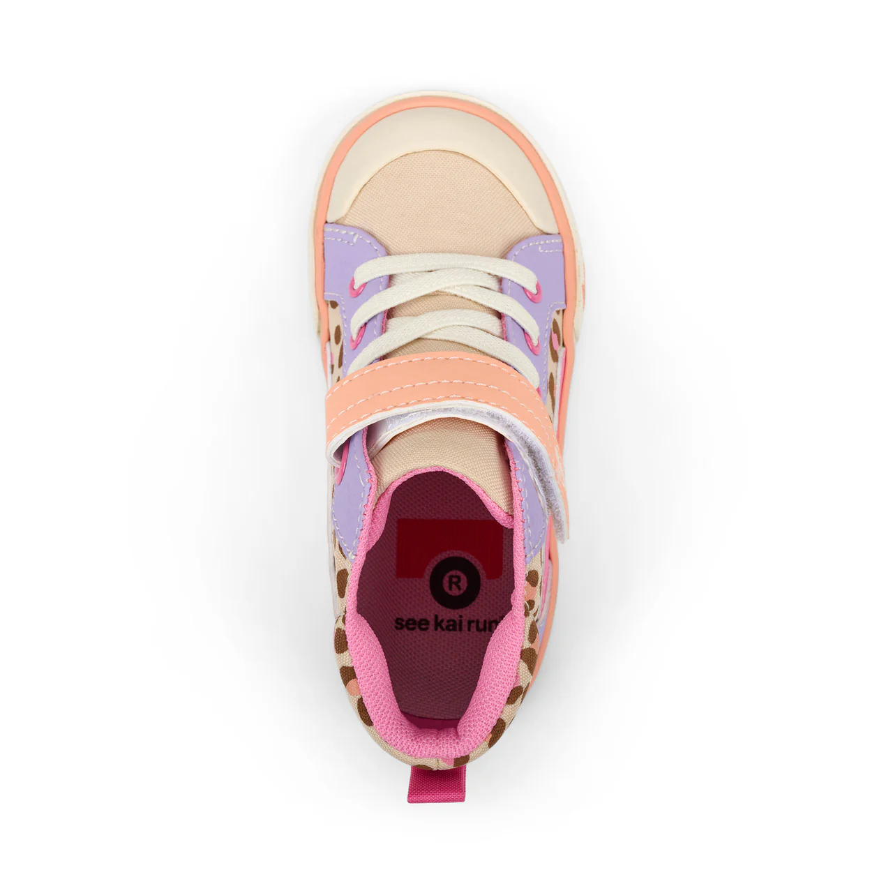 Dayton Sneakers - Oatmeal/Leopard by See Kai Run - Image 4
