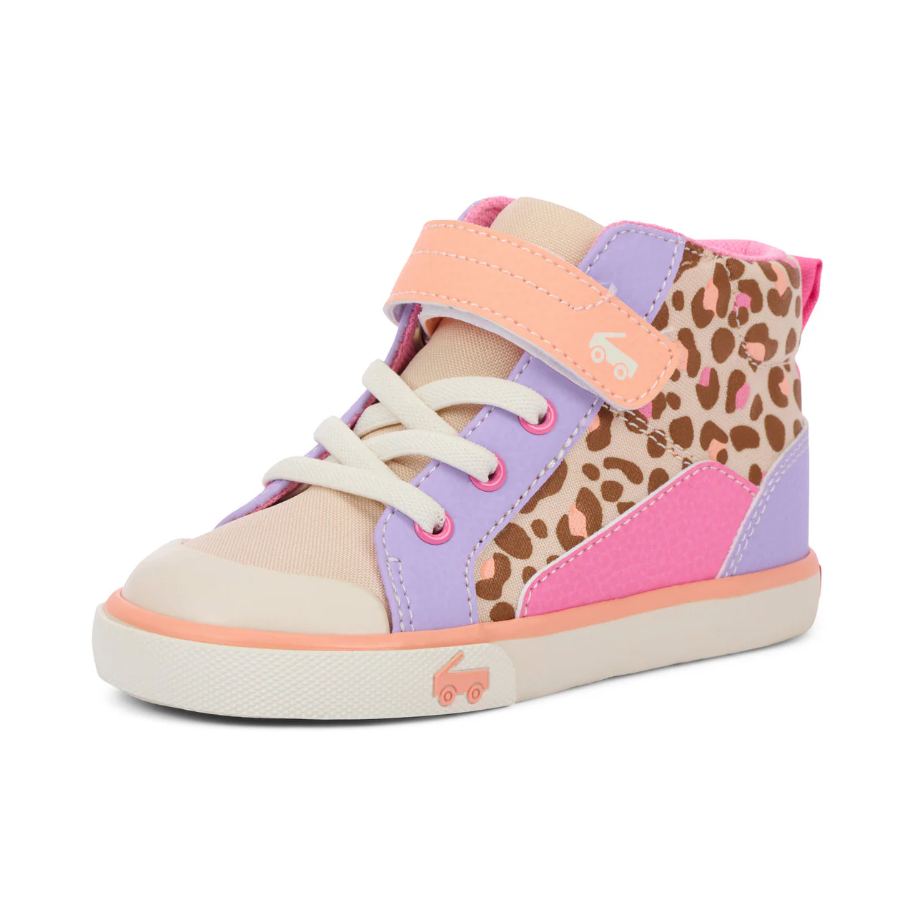 Dayton Sneakers - Oatmeal/Leopard by See Kai Run - Image 6