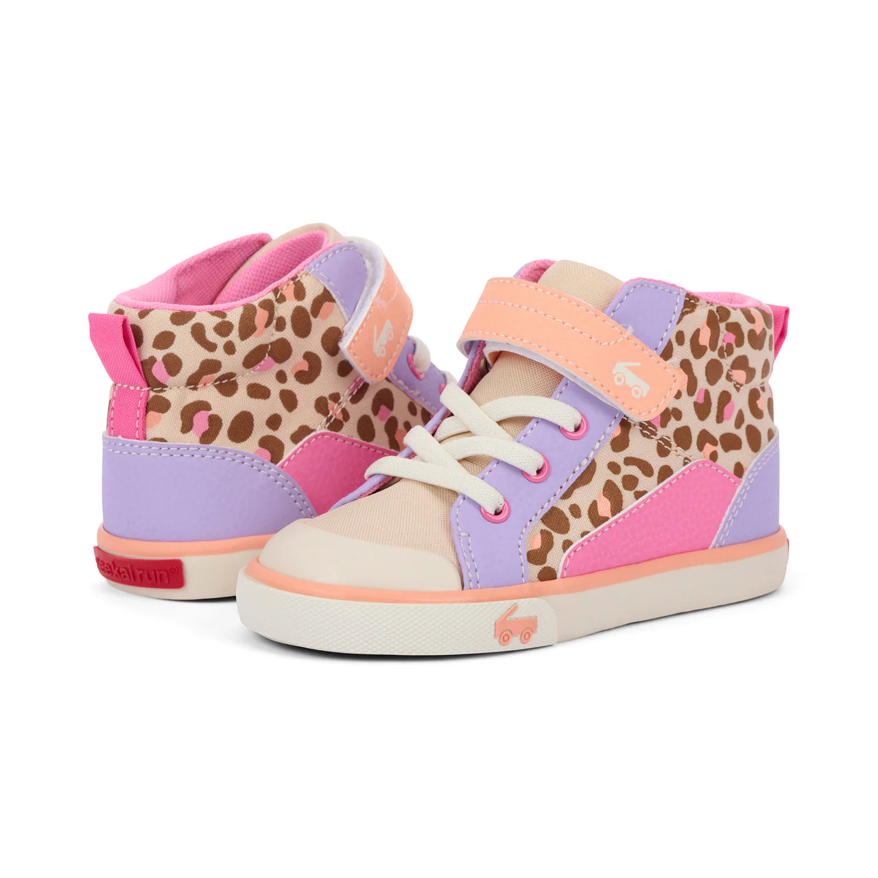 Dayton Sneakers - Oatmeal/Leopard by See Kai Run - Image 7