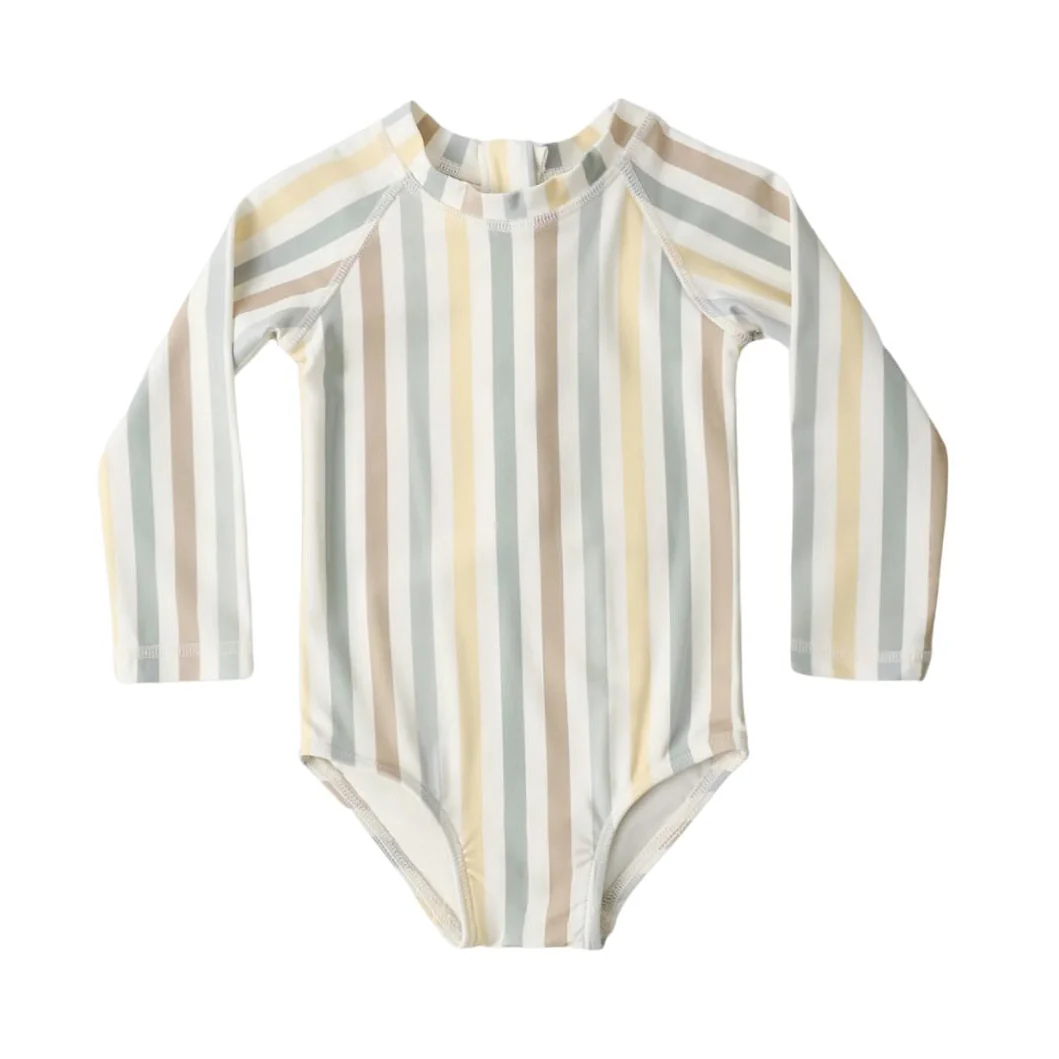 Delphine Rashguard One-Piece - Valencia Stripe by Rylee + Cru