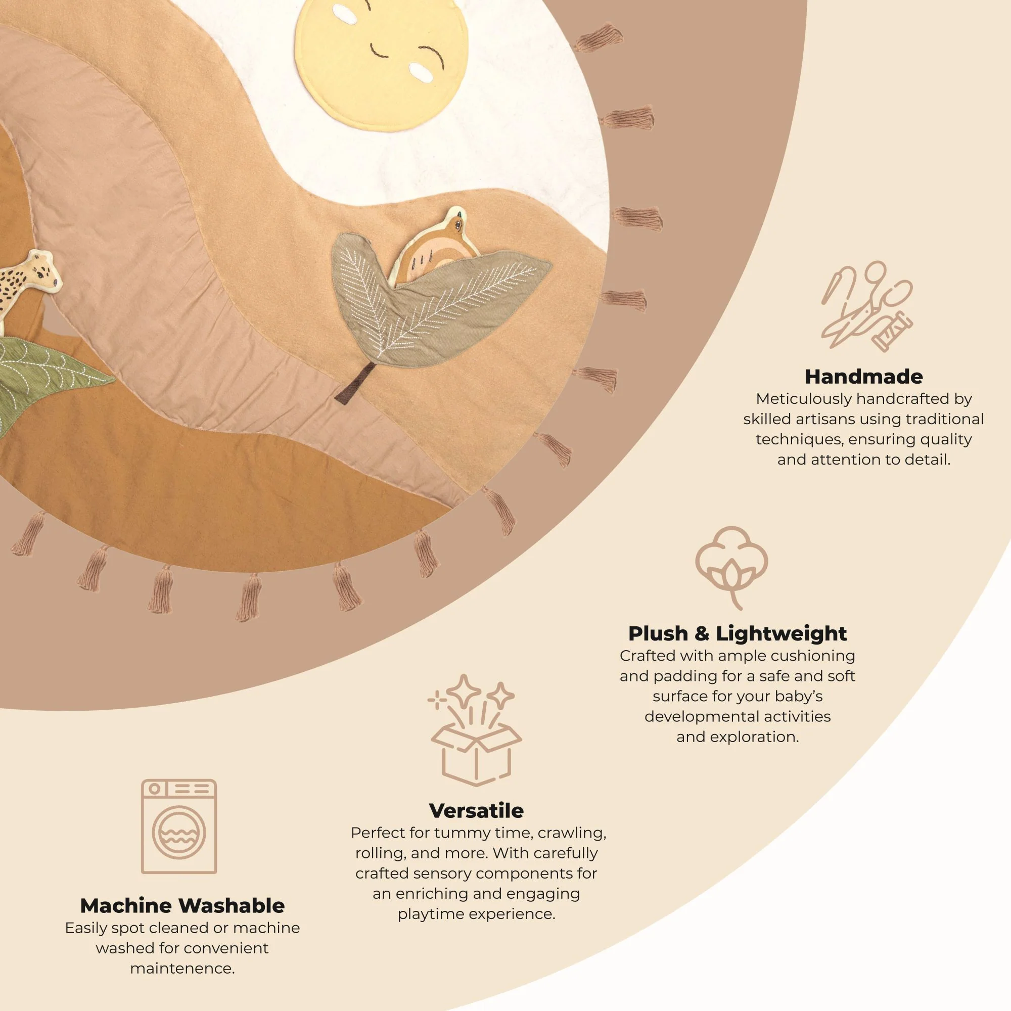 Desert Sunset Activity Mat by Crane Baby - Image 5