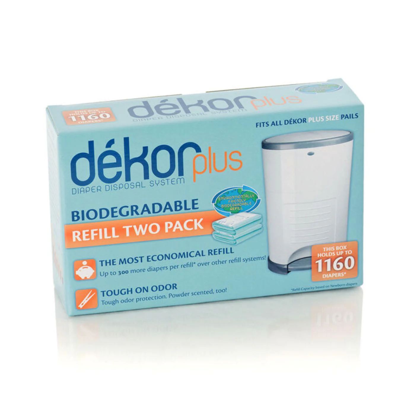 Diaper Dekor Plus - 2 Pack Refill Biodegradable