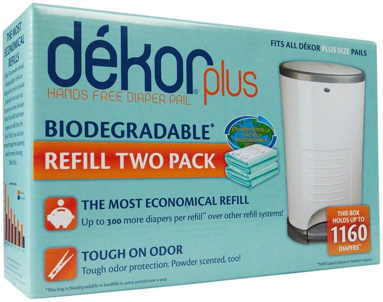 Diaper Dekor Plus - 2 Pack Refill Biodegradable - Image 4