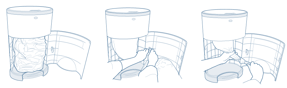 Diaper Dekor Plus Hands Free Diaper Pail - 1 pk Shipper - Image 5