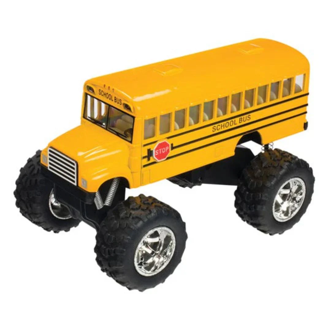 Diecast Monster School Bus by Toysmith - Image 3