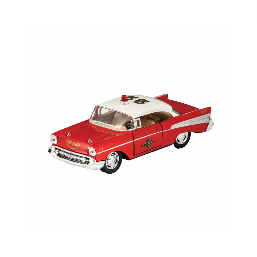 Diecast Police/Fire Bel Air Car (1 Unit Assorted) by Schylling - Image 2