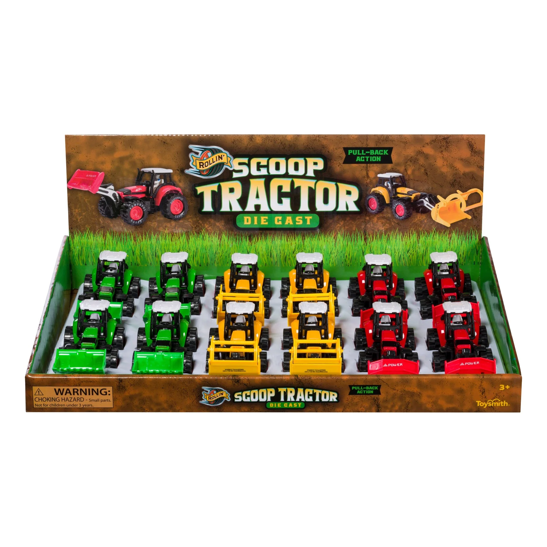 Diecast Scoop Tractor (1 Unit Assorted) by Toysmith - Image 2