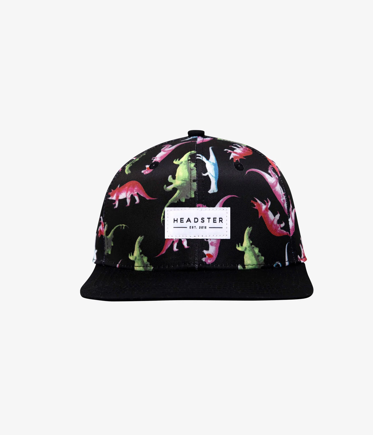 Dino Snapback Hat - Black by Headster Kids - Image 2