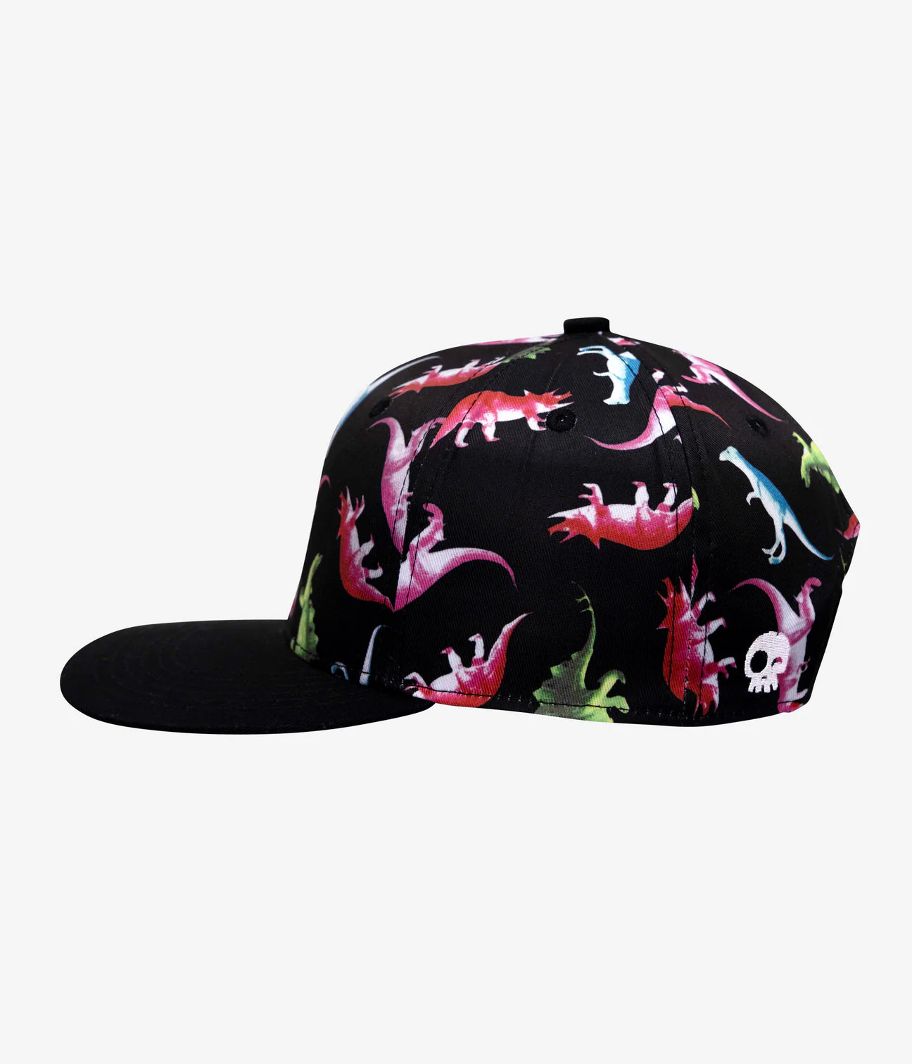 Dino Snapback Hat - Black by Headster Kids - Image 3