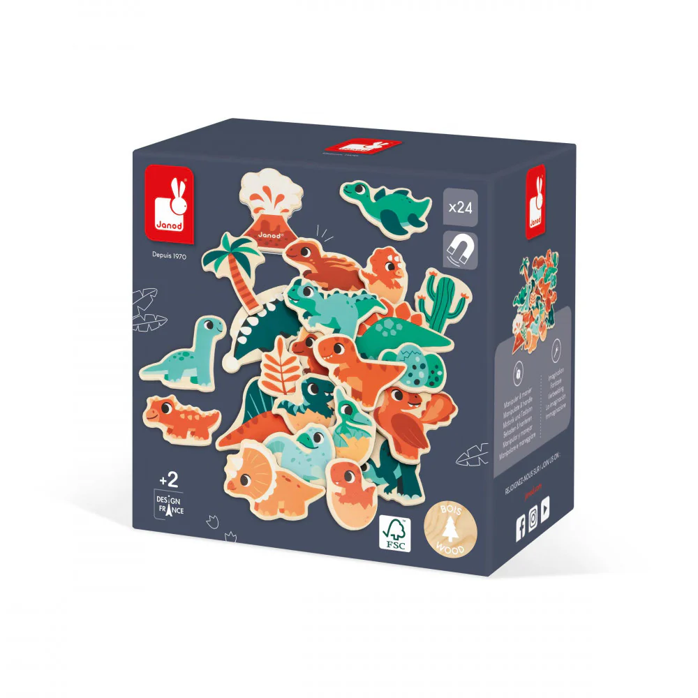 Dino Magnets 24 Pieces by Janod - Image 7