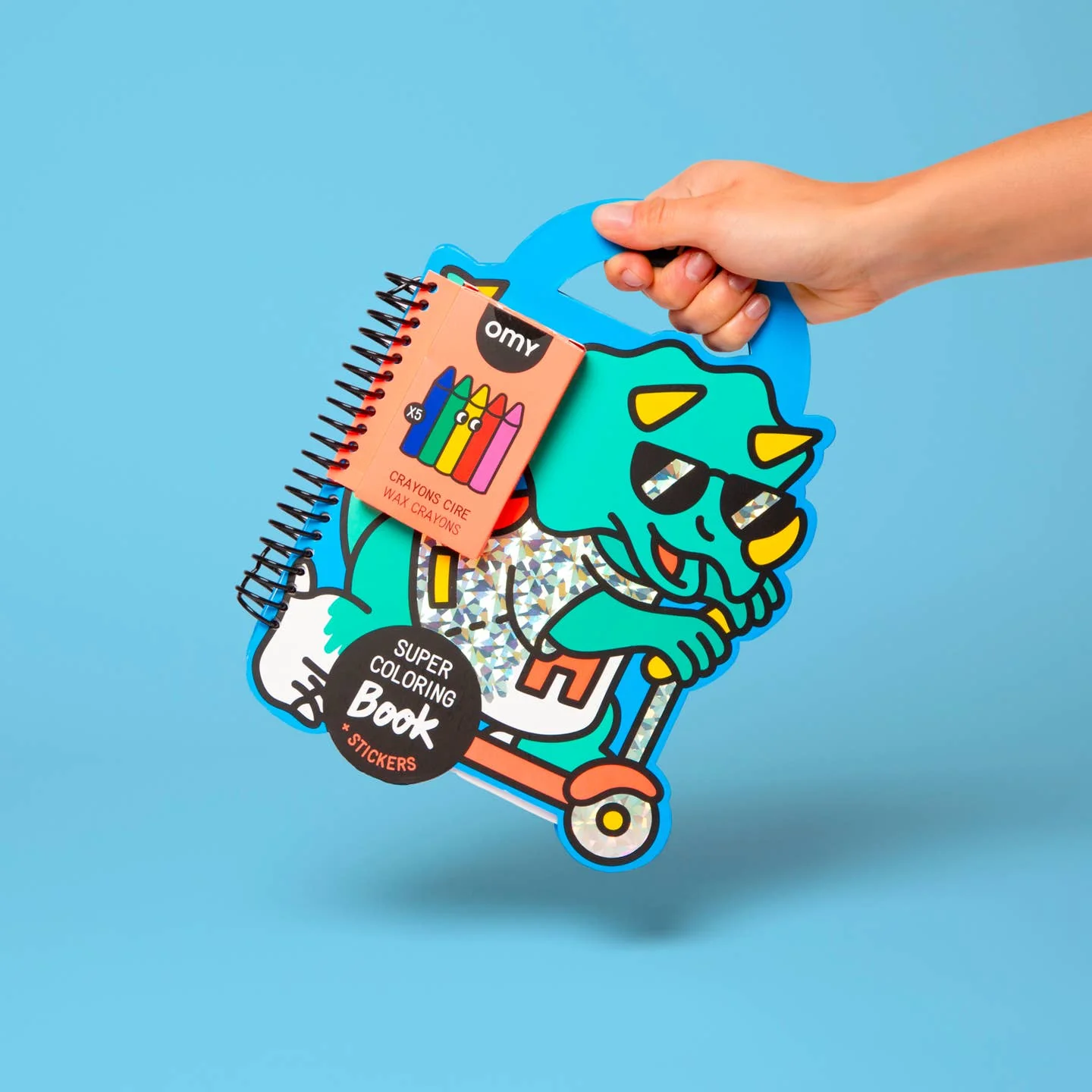 Dino Super Coloring & Sticker Book by OMY - Image 2