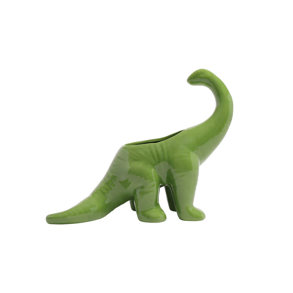 Dinosaur Ceramic Indoor Plant Pot For Succulents - Brontosaurus by Chive - Image 12