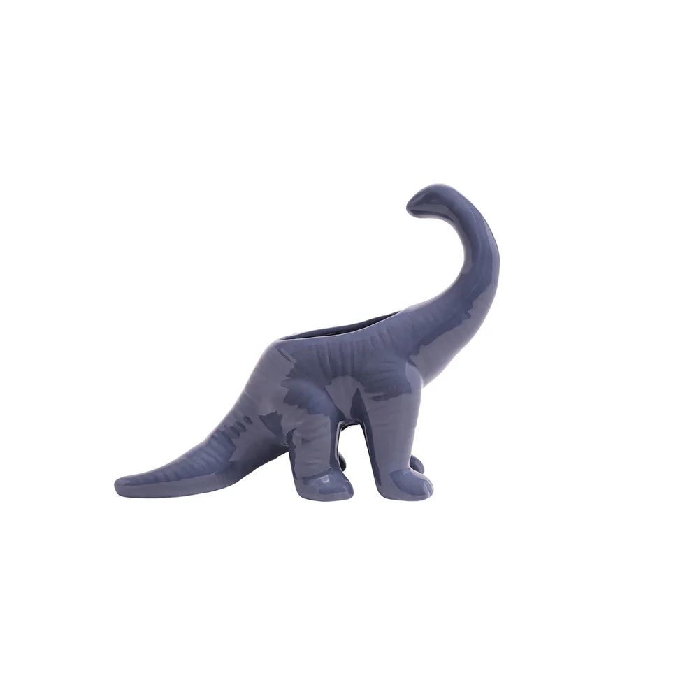 Dinosaur Ceramic Indoor Plant Pot For Succulents - Brontosaurus by Chive - Image 4