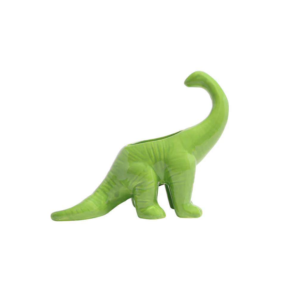 Dinosaur Ceramic Indoor Plant Pot For Succulents - Brontosaurus by Chive - Image 5