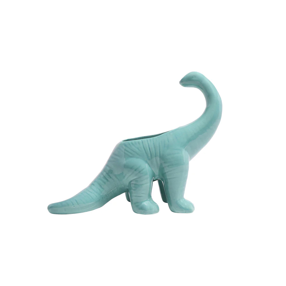 Dinosaur Ceramic Indoor Plant Pot For Succulents - Brontosaurus by Chive - Image 6
