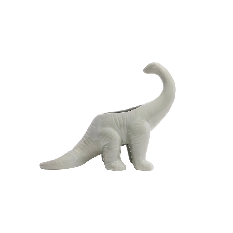 Dinosaur Ceramic Indoor Plant Pot For Succulents - Brontosaurus by Chive - Image 8