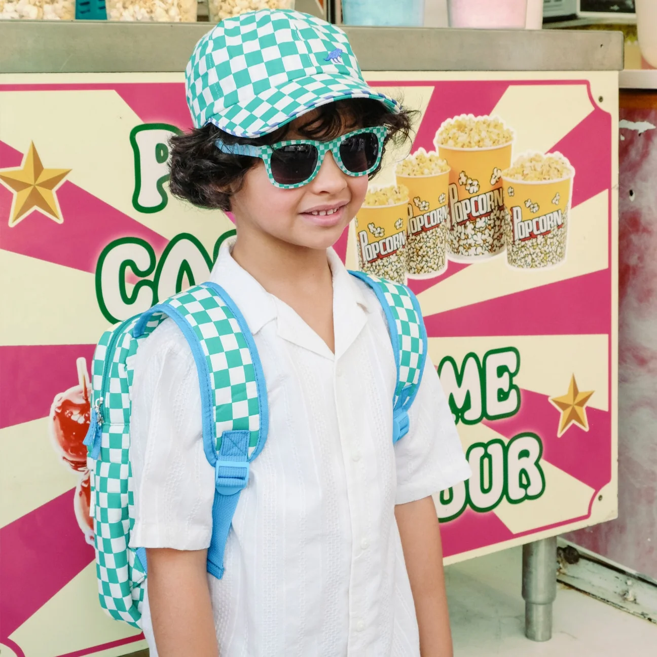 Dinosaur Check Cap by Rockahula Kids - Image 2