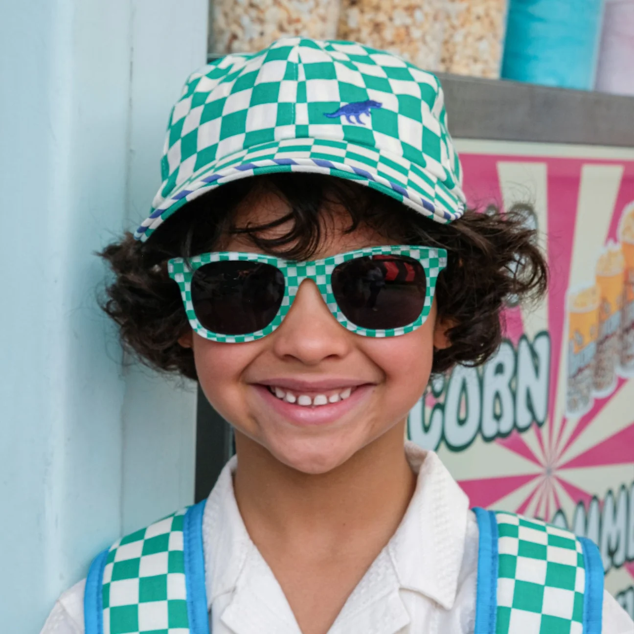 Dinosaur Check Cap by Rockahula Kids - Image 3