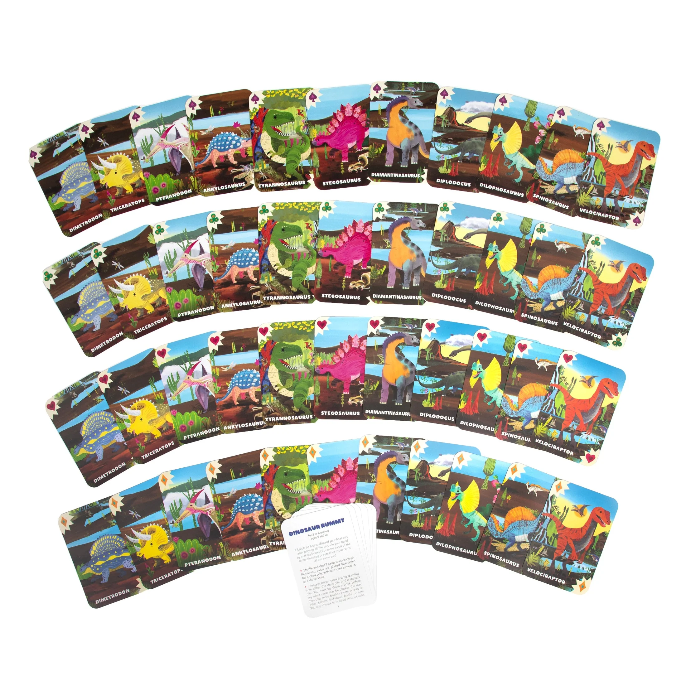 Dinosaur Rummy Card Game by Eeboo - Image 4
