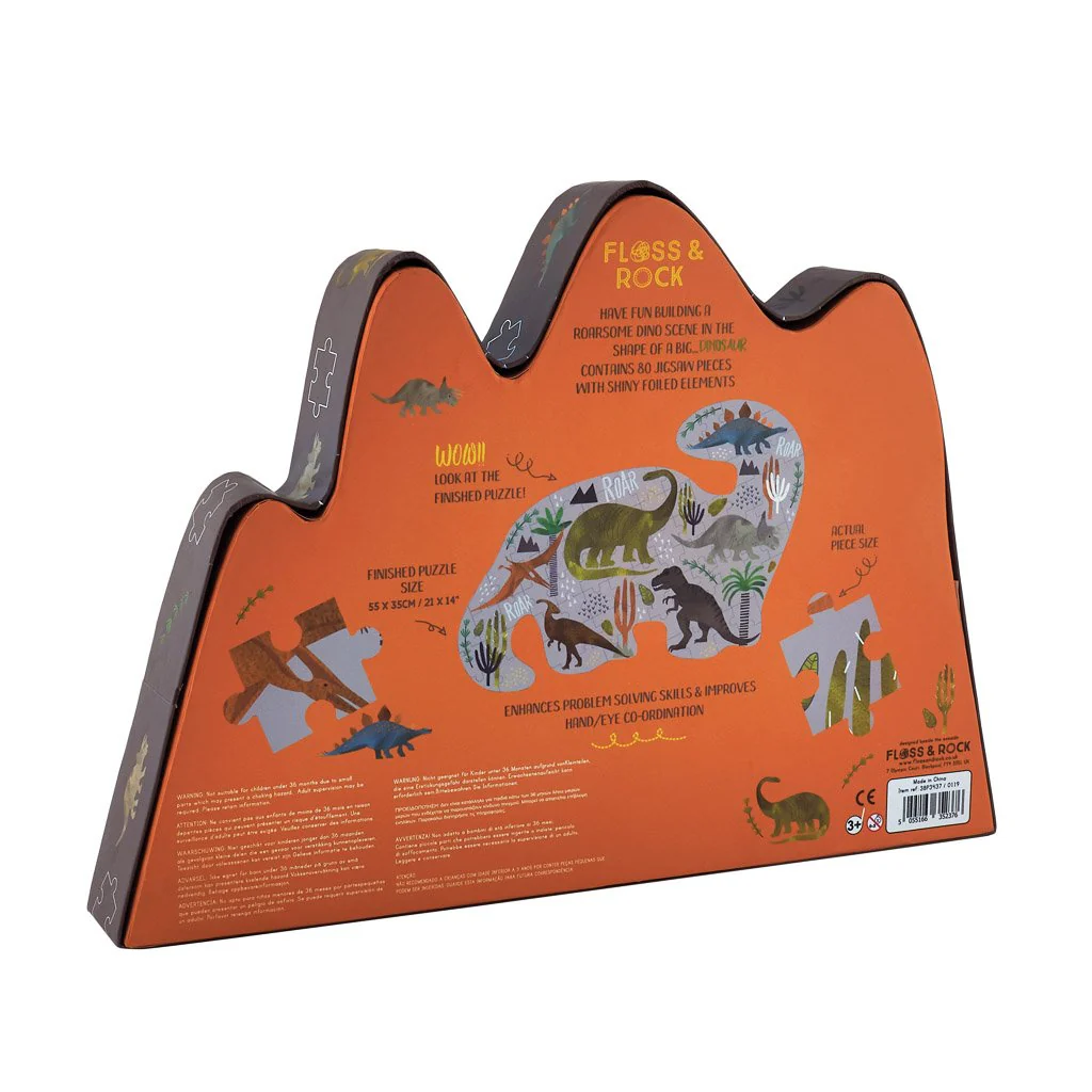 Dinosaur Jigsaw - 80 Pieces by Floss & Rock - Image 3