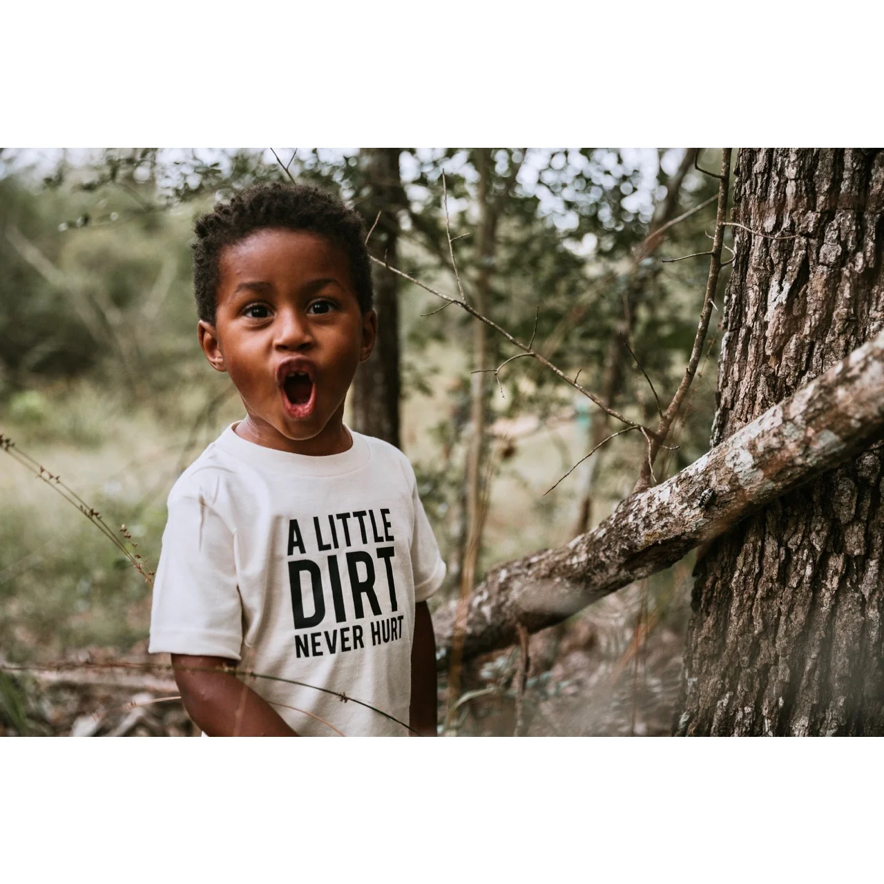 Dirt Never Hurt Tee - Organic Cream by Nature Supply Co - Image 2