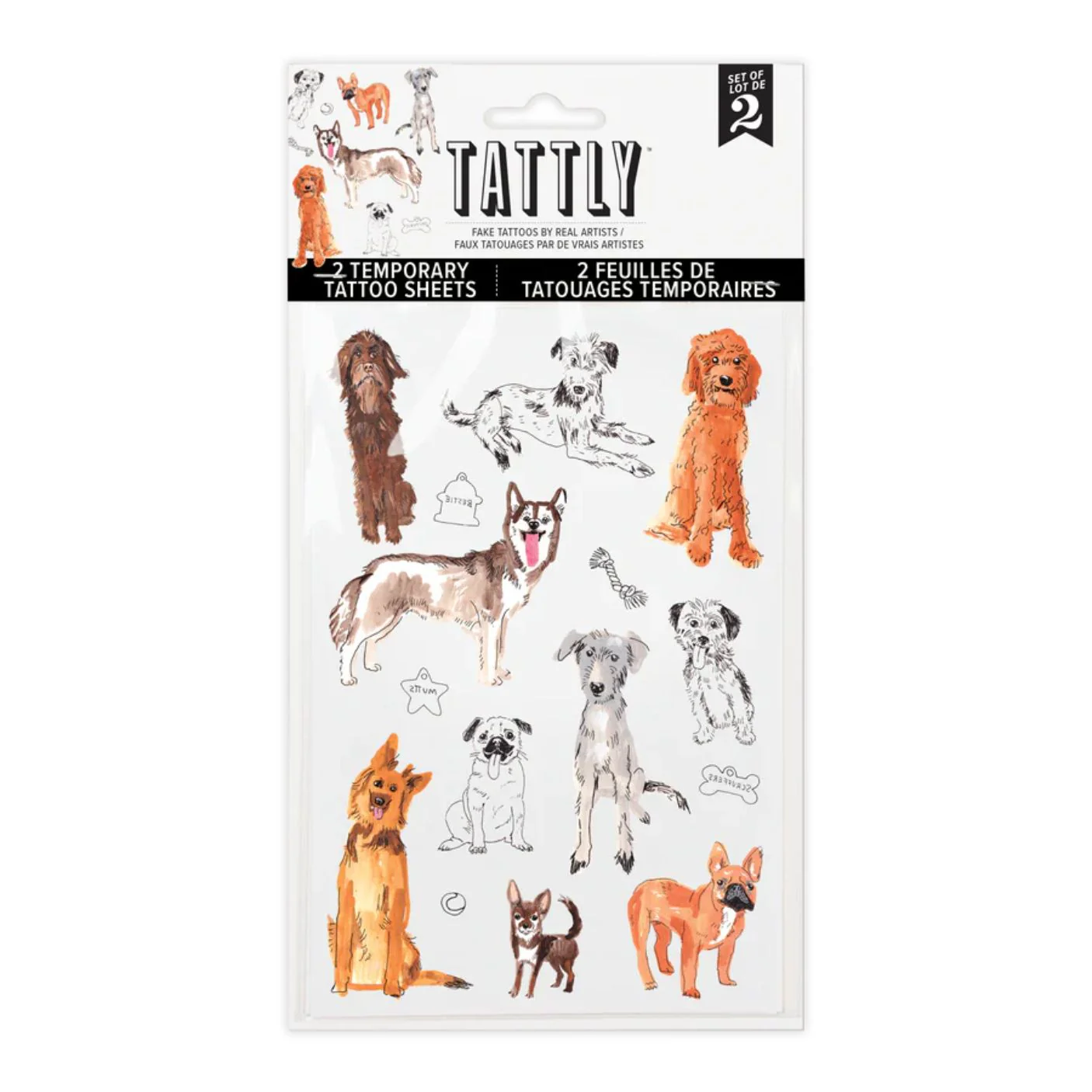 Dog Park Tattoo Sheet - Set of 2 by Tattly
