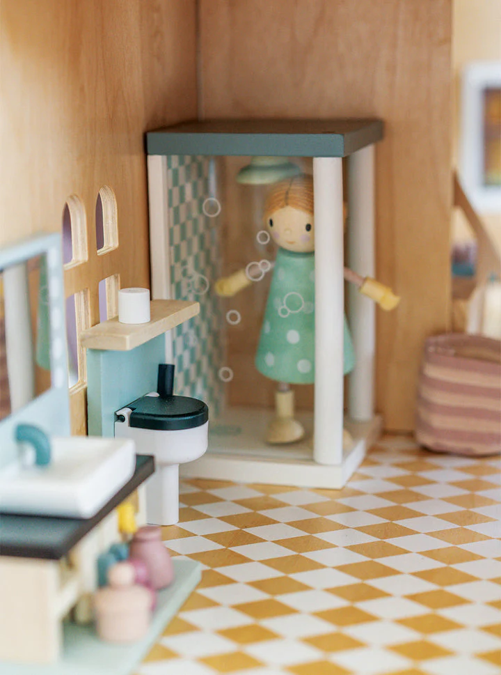 Dolls House Bathroom Wooden Furniture by Tender Leaf Toys - Image 4