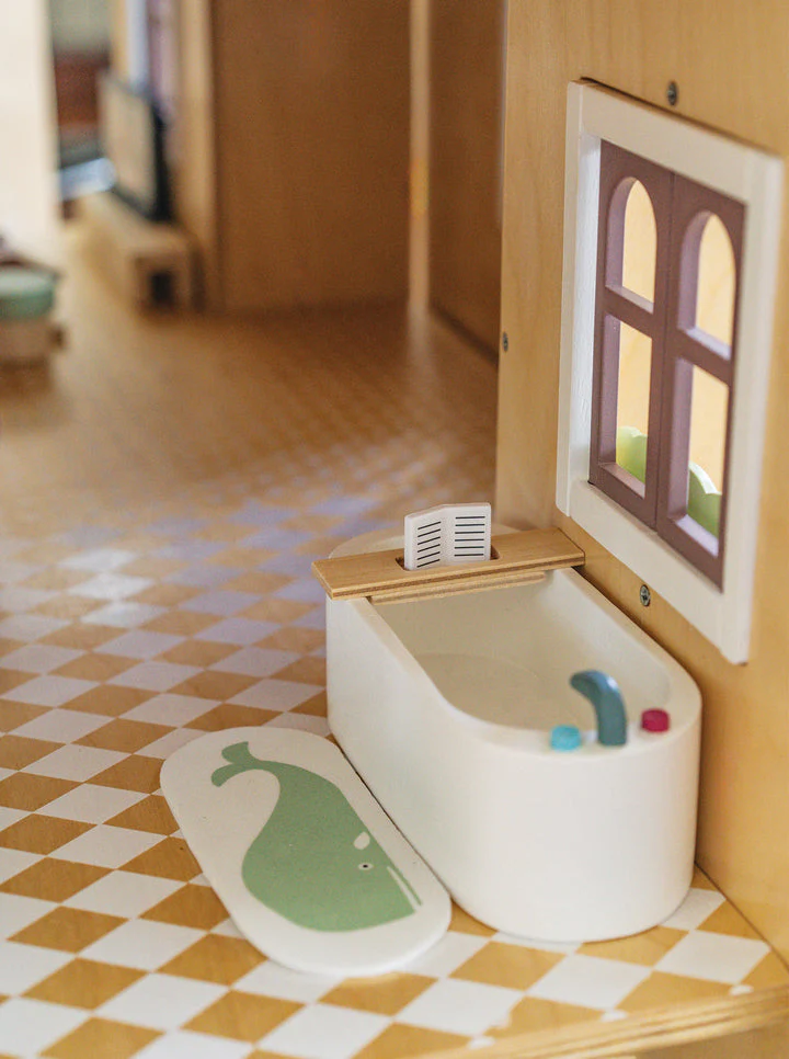 Dolls House Bathroom Wooden Furniture by Tender Leaf Toys - Image 5