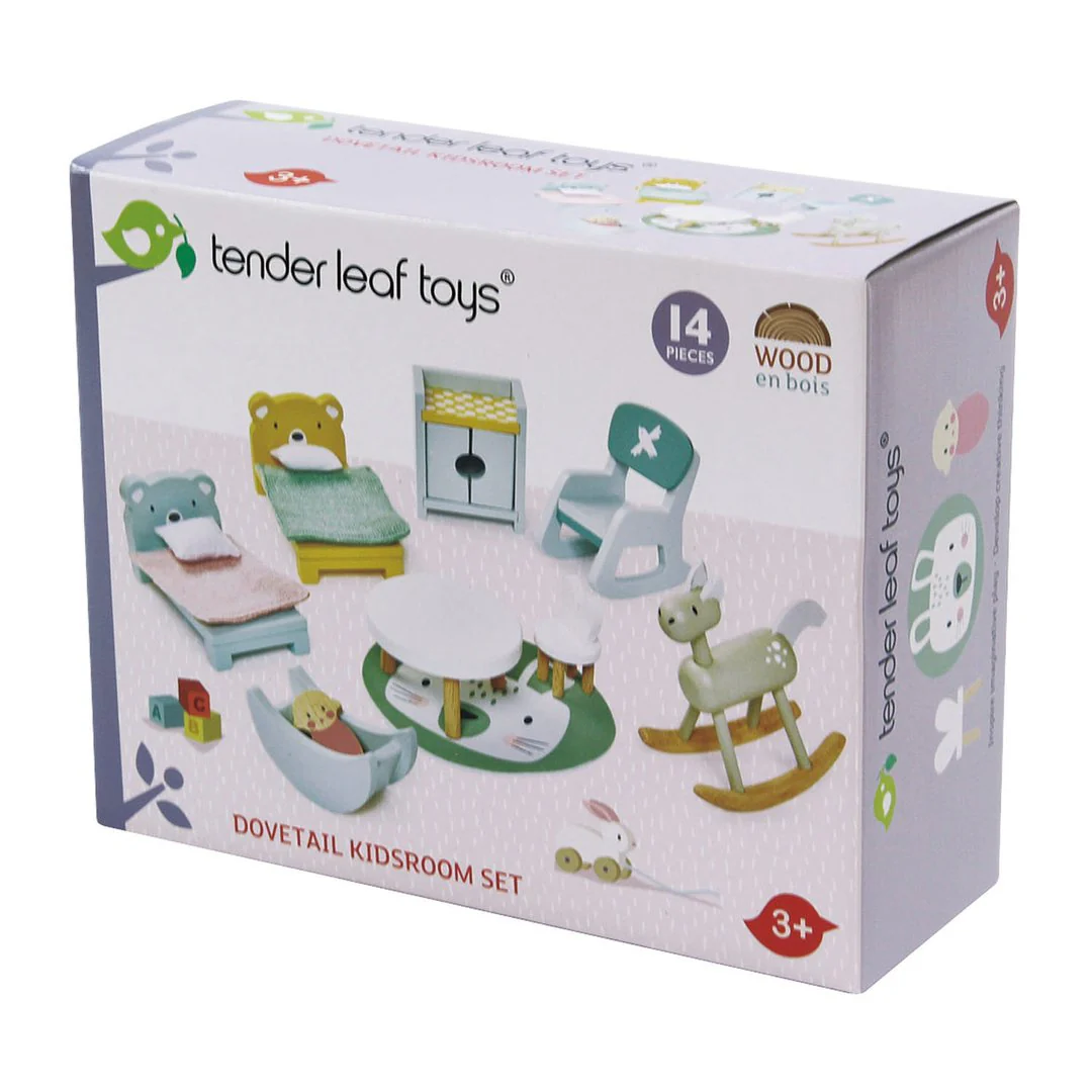 Dolls House Children's Room Wooden Furniture by Tender Leaf Toys - Image 2