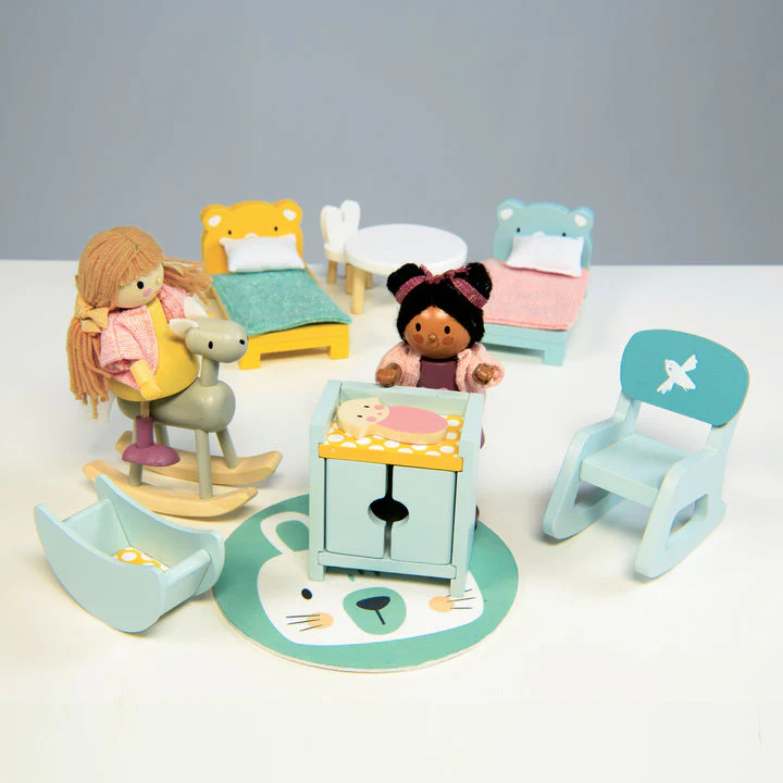 Dolls House Children's Room Wooden Furniture by Tender Leaf Toys - Image 5