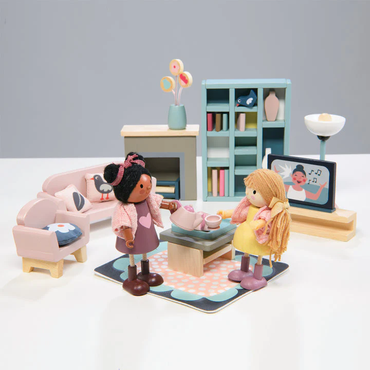 Dolls House Sitting Room Wooden Furniture by Tender Leaf Toys - Image 4