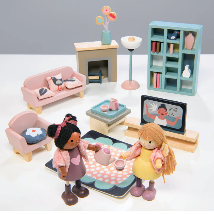 Dolls House Sitting Room Wooden Furniture by Tender Leaf Toys - Image 5