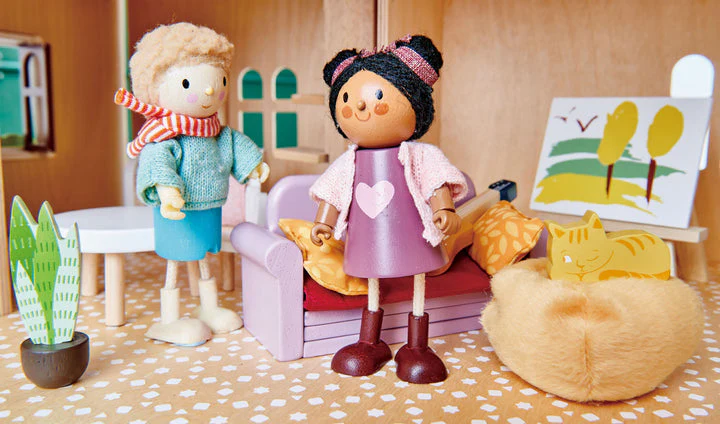 Dolls House Study Wooden Furniture by Tender Leaf Toys - Image 4