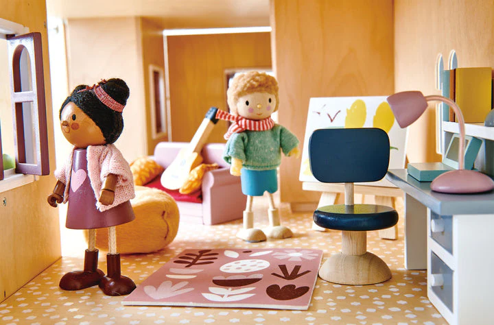 Dolls House Study Wooden Furniture by Tender Leaf Toys - Image 5