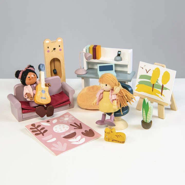 Dolls House Study Wooden Furniture by Tender Leaf Toys - Image 7